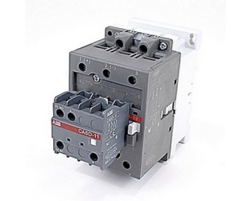 ABB  DA75-21-21-84   3 pole, 60 amp, non-reversing across the line contactor with 120 V AC coil and 2 NO and 1 NC auxiliary contacts
