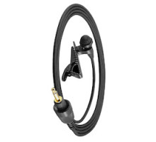 TOA ELECTRONICS INC  YP-M5300                 Lavaliere Microphone, Unidirectional, Electret Condenser, 3.5 MM Monaural Plug Connector, 120 dB SPL, 100 Hertz to 12 Kilohertz, -63 dB, 1.3 Meter Cord, Dark Black