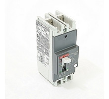 ABB  A1A060TW-2   2 pole, 60 amps rated at 240V AC and 250V DC, fixed trip point molded case circuit breaker, with a thermal magnetic trip device and 10kA at 240V AC and 5kA at 250V DC interrupt current rating
