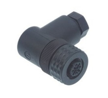 HIRSCHMANN  933726100   ELWIKA 4012 K PG7; Angled Cable Socket, unassembled, strain relief by means of clamping cage, plastic coupling nut, 4 contacts