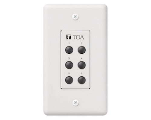 TOA ELECTRONICS INC  ZM-9001                 Mixer Remote Panel, 50 Ohm Resistance, 2-Conductor, 72 MM Width x 45 MM Depth x 127 MM Height, Surface Treated Steel Plate, White Painted