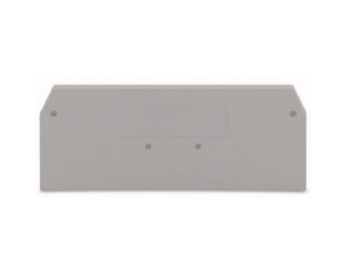 WAGO CORPORATION  279-308   End And Intermediate Plate, 2 mm Thick, Gray
