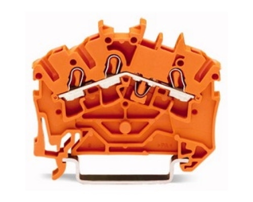 WAGO CORPORATION  2002-6302   3 CONDUCTOR TERMINAL BLOCK 22-12 AWG SUITABLE FOR EX II ORANGE