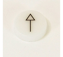 ABB  1SFA616902R9005   White arrow symbol text cap insert for extended pushbuttons