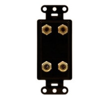 ON-Q/LEGRAND F9005BR         Universal Dual Speaker Strap with labels , Brown