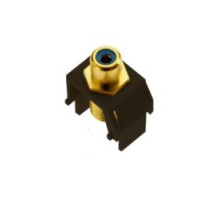 ON-Q/LEGRAND  WP3464BR                 Keystone Insert, Audio/Video, RCA to F Connector, 0.87