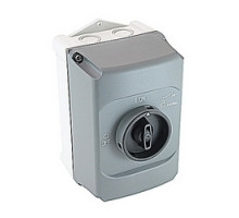 ABB  IB132-G   Black molded plastic enclosure with On/Trip /Off marking and protection according to NEMA 12 and IP 65 for use on type MS116 and 132 manual motor controllers