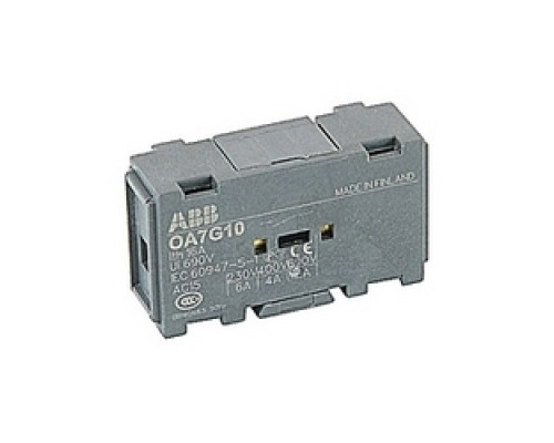 ABB  OA7G10   Auxiliary contact block one normally open for left hand mounting on non-fusible disconnect switches