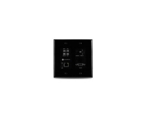 ATLONA TECHNOLOGIES  AT-HDVS-200-TX-WP-BLK                 Two-Input Wallplate Switcher for HDMI and VGA with Ethernet-Enabled HDBaseT Output - Black
