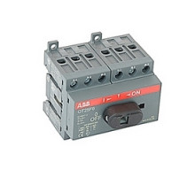 ABB  OT25F6   6 pole, 25 amps rated at 600 V AC, UL 508, open non-fusible disconnect switch