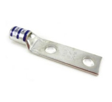 THOMAS & BETTS  54270                 Copper Two-Hole Lug, Standard Barrel, Peep Hole, Max 35kV, Wire Size 4/0 AWG, 1/2 in Bolt Size, 1-3/4 in Hole Spacing, Tin Plated, Die Code 54, Purple