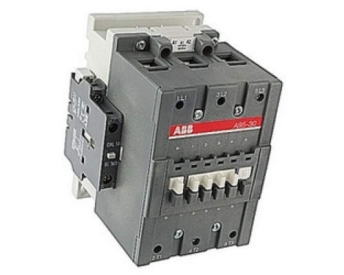 ABB  A95-30-11-81   3 pole, 150 amp, non-reversing across the line contactor with 24V AC coil and 1 NO and 1 NC auxiliary contact