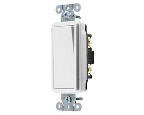 HUBBELL-KELLEMS DIV  DS120W   SWITCH, DECO SER, SP, 20A 120/277V, WH
