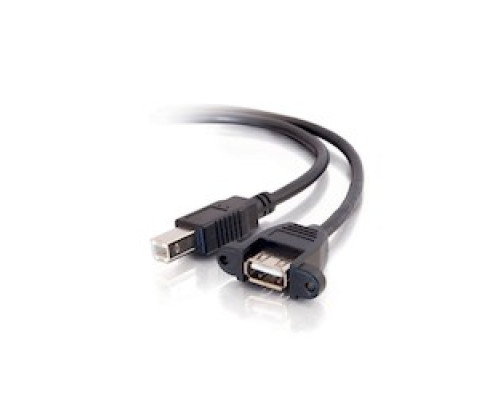 C2G  CG28066  28066                 1 ft. USB 2.0 A Female To B Male Panel Mount Cable