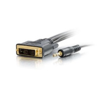 C2G  CG41240  41240                 6 ft. DVI-D+3.5mm CL2 M/M Cable