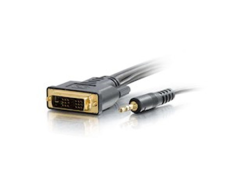 C2G  CG41240  41240                 6 ft. DVI-D+3.5mm CL2 M/M Cable