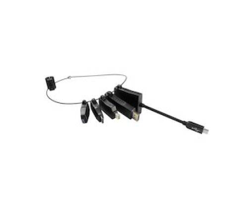 COMPREHENSIVE CONNECTIVITY RING-4         Adapter Ring with 5 Adapters: Mini-DisplayPort M to HDMI F Adapter, HDMI C M to HDMI F , HDMI D M to HDMI F and DisplayPort M to HDMI F Adapters and USB-C M to HDMI F