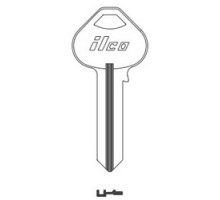 KABA ILCO CORP  A1011PZR NP A14                 Cylinder Lock Key Blank, 6-Pin, Master, Brass, Nickel Plated, 14 Price Group, For Corbin/Russwin