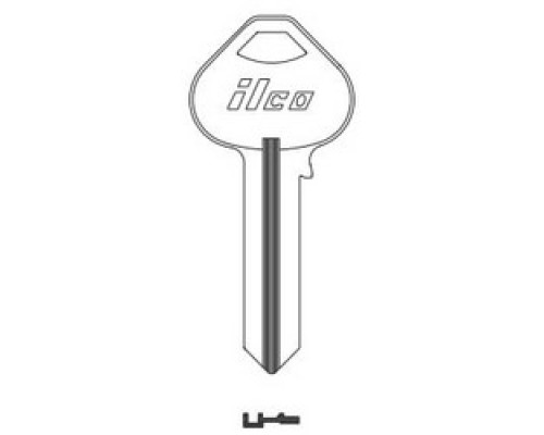 KABA ILCO CORP  A1011PZR NP A14                 Cylinder Lock Key Blank, 6-Pin, Master, Brass, Nickel Plated, 14 Price Group, For Corbin/Russwin