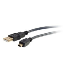 C2G  CG29652  29652                 C2G Ultima Series 9.8ft USB A to USB Mini B Cable - USB to Mini B Cable - USB 2.0 - Black - M/M