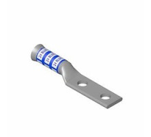 THOMAS & BETTS  54223PFM600BS                 Copper Two-Hole Lug, Standard Barrel, Bell Shaped End, Peep Hole, Max 35kV, Wire Size 600 kcmil, 1/2 in Bolt Size, 1-3/4 in Hole Spacing, Plain Finish, Die Code 106, Black