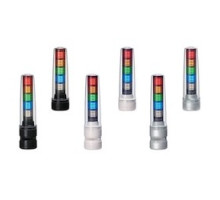 PATLITE USA CORPORATION LS7-502DFBWH-RYGBC+FB207  Continuous light, direct mount, flying leads, Buzzer IP65, Non-buzzer IP66 and 67, 4-hole mount. Dark gray body. Custom LED color configurations are available on order with special prices, quantiti