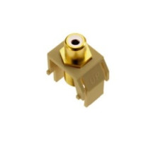 ON-Q/LEGRAND  WP3461IV                 Keystone Insert, Audio/Video, RCA to F Connector, 0.87