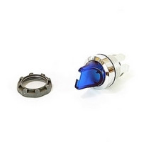 ABB  M2SS2-31L   Modular 2 position selector switch with blue illuminated actuator and 22mm mounting, actuator position is maintained at A and C