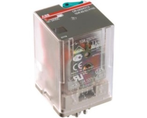 ABB  1SVR405622R3000   Interface Relay without LED 3 C/O Contacts 250V/10A 230 V AC Coil