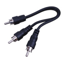 VANCO  AC3R                 Audio Patch Cable, RCA Male Plug to 2-RCA Male Plugs 