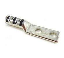 THOMAS & BETTS  54811BEPH                 Copper Two-hole Lug, Long Barrel, Peep Hole, Max 35kv, Wire Size #2-#3 AWG, 1/2 Inch Bolt Size, 1-3/4 Inch Hole Spacing, Tin Plated, Die Code 33, Die Color Code Brown