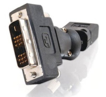 C2G  CG40931  CG40931                 HDMI to DVI-D Adapter, 360 Degree Rotation, Female to DVI-D Single Link Male, Black