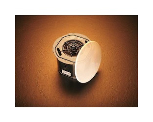 TOA ELECTRONICS INC  F-2852CU2                 Speaker, 2-Way, Ceiling Mount, 25/70 Volt, 60 Watt, 80 to 20000 Hertz, 8/16 Ohm, 91 dB, 280 MM Diameter x 236 MM Depth, 250 MM Mounting Hole Diameter, ABS Plastic Baffle/Rim