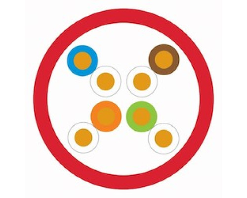 BERK-TEK  10170931                 24-4P UTP-CMR Solid BC FEP/FEPVC Lanmark-6 Min Compliant Cat6 Red Box RoHS