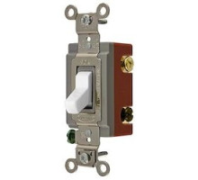 HUBBELL-KELLEMS DIV  HBL1223W   3 WAY TOG, IND GRD, 20A 120/277V, WH