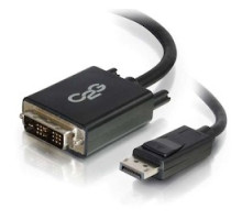 C2G  CG54330  CG54330                 DisplayPort to DVI-D Adapter Cable, DisplayPort Male to DVI-D Single Link Male, 30 Volt, 30 AWG Tinned Copper, 10’ Length, PVC Black Jacket