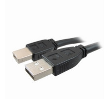 COMPREHENSIVE CONNECTIVITY USB2-AB-35PROAP         Pro AV/IT active plenum USB A male to B male cable, 35ft center position