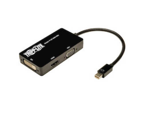 TRIPP LITE  P137-06N-HDV                 Keyspan Mini Displayport to VGA/DVI/HDMI All-in-One Adapter/Converter, 6-in.