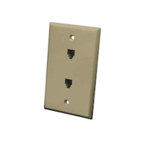 VANCO  820502                 Decor Style Face Plates, Dual & Ivory