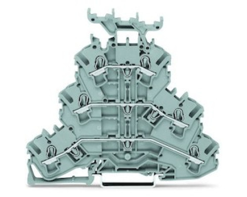 WAGO CORPORATION  2002-3231   Triple-deck Terminal Block; Through/through/through Terminal Block; L/L/L; With Marker Carrier; Suitable For Ex E II Applications; For Din-rail 35 X 15 And 35 X 7.5; 2.5 mm2; Push-in CAGE CLAMP