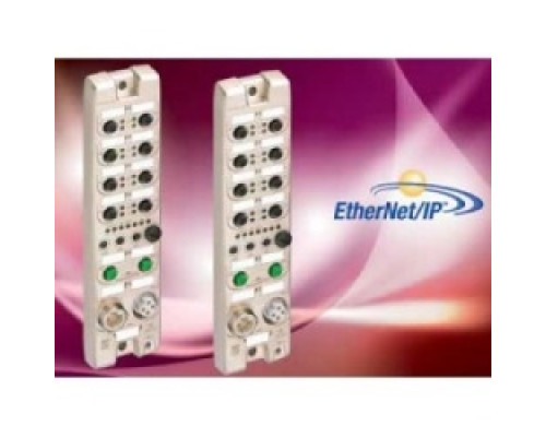 LUMBERG AUTOMATION  934691001   Digital input module, 16 digital input channels, EtherNet/IP devices, rotary address switches for setting addresses, M12 LAN connector, D-coded