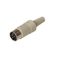 HIRSCHMANN  931518517   MAS 80 SN grey; Plug with insulated handle solder joint, 8 contacts, male, DIN 45 326, 4A 34V AC/DC