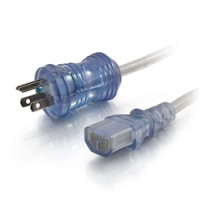 C2G  CG48010  48010                 12 ft. 16AWG Hospital Power Cable, 5-15P-C13 Clear