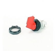 ABB  M3SS4-10R   Modular, 3 position, maintained, non-illuminated selector switch with red long handle