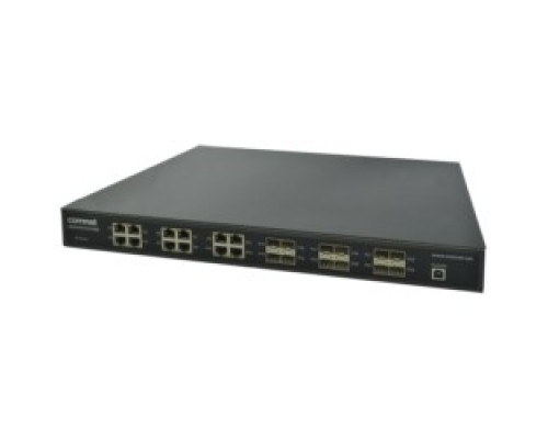 COMNET COMMUNICATION NETWORKS  CNGE24FX12TX12MS   Hardened Managed Layer 2+ Ethernet Switch 12 SFP + 12 Electrical Ports