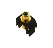ON-Q/LEGRAND  WP3463BK                 Keystone Insert, Audio/Video, RCA to F Connector, 0.87
