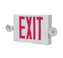 COOPER LIGHTING LLC APC7R  COMBO UNIT, WHITE HOUSING, LED-EXIT, 2 LED EMERGENCY LIGHT HEADS,