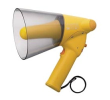 TOA ELECTRONICS INC  ER-1206W                 Megaphone, Splashproof, Hand Grip, 10 Watt, 315 Meter Audible Range, 20 dB SPL, 450 to 6000 Hertz, 6