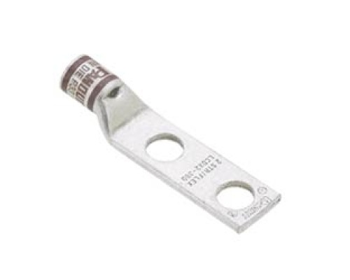 PANDUIT  LCDX4-14B-L                 CuLugF 2Hole #4AWG 1/4 .75PKG50