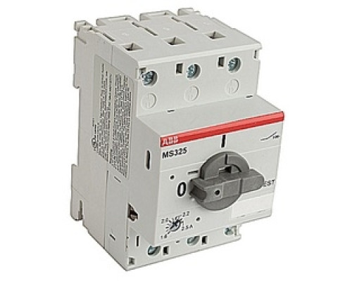 ABB  MS325-2.5   3 Ph Starter Rated Current: 1.6-2.5 Trip Class: 10